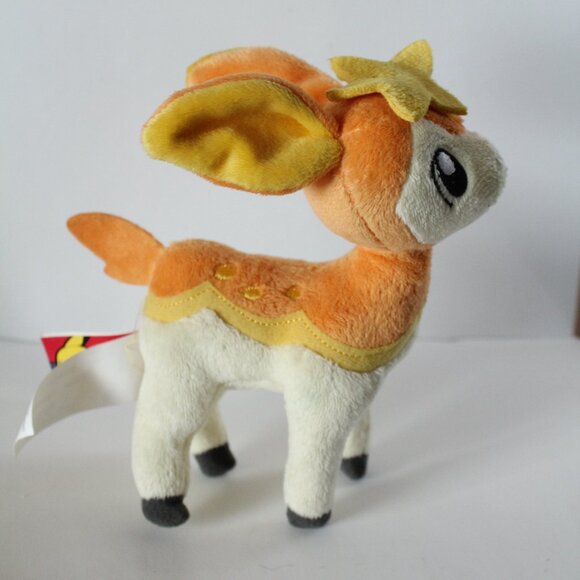 Pokemon Deerling Orange Fall Plush 2011 Jakks Pacific - Picture 2 of 3